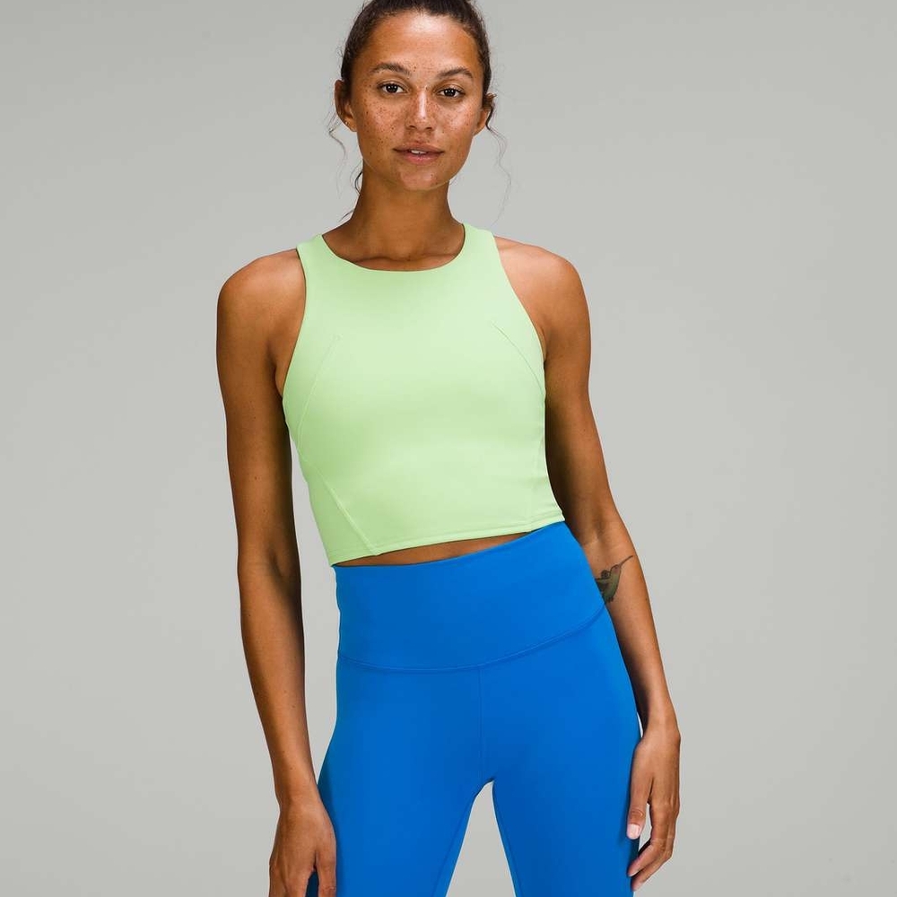 lululemon athletica Lime Green Crop Top